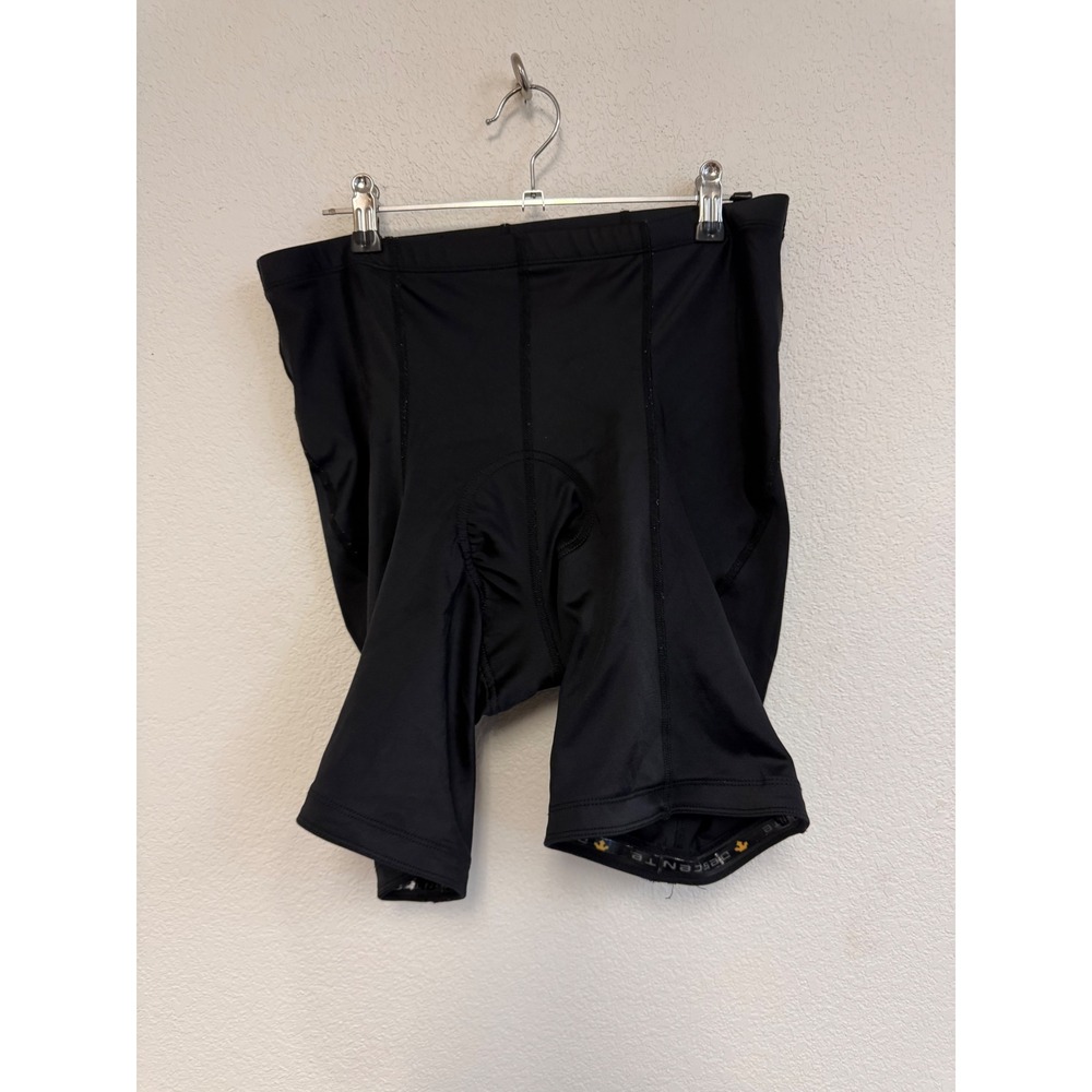Descente Men's Large Black Padded Cycling Shorts Made in Canada